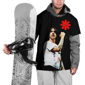 Накидка на куртку 3D с принтом Red Hot Chili Peppers   RHCP в Белгороде, 100% полиэстер |  | Тематика изображения на принте: red hot chili peppers | rhcp | rock music | горячий чилийский перец | красный горячий чили перец | ред хот чили пеперс | рок группы