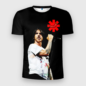 Мужская футболка 3D Slim с принтом Red Hot Chili Peppers   RHCP в Тюмени, 100% полиэстер с улучшенными характеристиками | приталенный силуэт, круглая горловина, широкие плечи, сужается к линии бедра | red hot chili peppers | rhcp | rock music | горячий чилийский перец | красный горячий чили перец | ред хот чили пеперс | рок группы