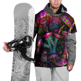 Накидка на куртку 3D с принтом Вот такие грибочки   Pattern   Психоделика в Белгороде, 100% полиэстер |  | color | fashion | mushroom | pattern | грибы | мода | узор | цвет