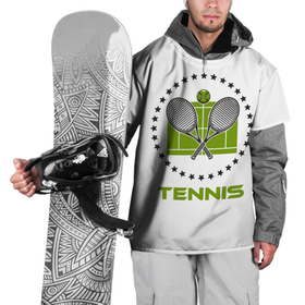 Накидка на куртку 3D с принтом TENNIS (Теннис) в Кировске, 100% полиэстер |  | atp | itf | tennis | wta | игра | кубок дэвиса | кубок кремля | кубок уайтмен | кубок федерации | кубок хопмана | ракетка | соревнования | спорт | теннис | теннисный клуб | теннисный мяч
