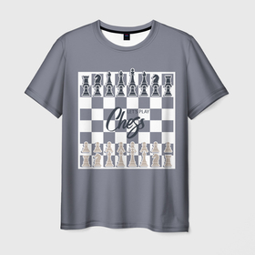 Мужская футболка 3D с принтом Lets play chess , 100% полиэфир | прямой крой, круглый вырез горловины, длина до линии бедер | 64 клетки | chess | ана | владимир крамник | гари каспаров | гроссмейстер | игра | король | ладья | математика | михаил ботвинник | мозг | мысль | пешка | разум | ферзь | чёрно белые | шах и мат | шахматист