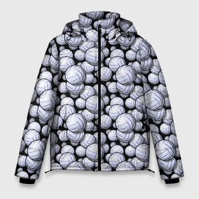 Мужская зимняя куртка 3D с принтом Волейбольные Мячи (Volleyballs) , верх — 100% полиэстер; подкладка — 100% полиэстер; утеплитель — 100% полиэстер | длина ниже бедра, свободный силуэт Оверсайз. Есть воротник-стойка, отстегивающийся капюшон и ветрозащитная планка. 

Боковые карманы с листочкой на кнопках и внутренний карман на молнии. | a game | ball | championship | club | league | playground | sport | team | tournament | volleyball | волейбол | волейбольный мяч | игра | клуб | лига | площадка | спорт | турнир | чемпионат