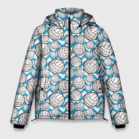 Мужская зимняя куртка 3D с принтом Мячи Волейбольные , верх — 100% полиэстер; подкладка — 100% полиэстер; утеплитель — 100% полиэстер | длина ниже бедра, свободный силуэт Оверсайз. Есть воротник-стойка, отстегивающийся капюшон и ветрозащитная планка. 

Боковые карманы с листочкой на кнопках и внутренний карман на молнии. | Тематика изображения на принте: a game | ball | championship | club | league | playground | sport | team | tournament | volleyball | волейбол | волейбольный мяч | игра | клуб | лига | площадка | спорт | турнир | чемпионат