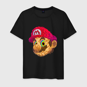 Мужская футболка хлопок с принтом Super Mario   Sketch   Nintendo в Тюмени, 100% хлопок | прямой крой, круглый вырез горловины, длина до линии бедер, слегка спущенное плечо. | hero | nintendo | sketch | super mario | video game | видеоигра | герой | нинтендо | персонаж | супер марио | эскиз