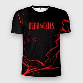 Мужская футболка 3D Slim с принтом Dead Cells. в Новосибирске, 100% полиэстер с улучшенными характеристиками | приталенный силуэт, круглая горловина, широкие плечи, сужается к линии бедра | dead cells | dead cells gameplay | dead cells guides | dead cells tier list | roguelike | roguelite