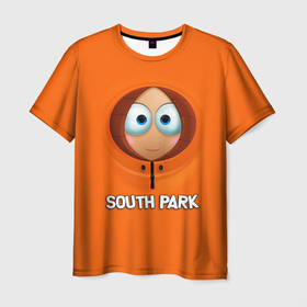 Мужская футболка 3D с принтом Южный парк   Кенни МакКормик в Белгороде, 100% полиэфир | прямой крой, круглый вырез горловины, длина до линии бедер | kenny | south park | кенни | мультфильм | саус парк | сауспарк | сериал | южный парк