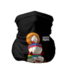 Бандана-труба 3D с принтом Южный парк персонажи   South Park в Санкт-Петербурге, 100% полиэстер, ткань с особыми свойствами — Activecool | плотность 150‒180 г/м2; хорошо тянется, но сохраняет форму | eric | kenny | kyle | south park | stanley | кайл | кенни | мультфильм | саус парк | сауспарк | сериал | стэн | эрик | южный парк