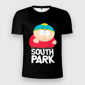 Мужская футболка 3D Slim с принтом Южный парк   Эрик в Рязани, 100% полиэстер с улучшенными характеристиками | приталенный силуэт, круглая горловина, широкие плечи, сужается к линии бедра | eric | south park | мультфильм | саус парк | сауспарк | сериал | эрик | южный парк
