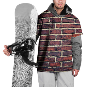 Накидка на куртку 3D с принтом Brick Wall в Тюмени, 100% полиэстер |  | pink floyd | кирпичи | паттерн | пинк флойд | стена | узор