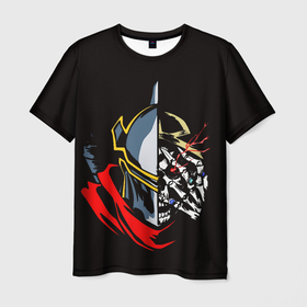 Мужская футболка 3D с принтом Overlord Повелитель в Белгороде, 100% полиэфир | прямой крой, круглый вырез горловины, длина до линии бедер | anime | momonga | overlord | игра | магия | повелитель | рыцарь | скелет