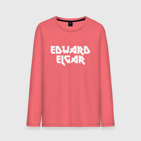 Мужской лонгслив хлопок с принтом Эдуард Элгар , 100% хлопок |  | edward elgar | классик | классика | классическая музыка | музыка | музыкант | музыканты | феликс