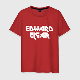 Мужская футболка хлопок с принтом Эдуард Элгар , 100% хлопок | прямой крой, круглый вырез горловины, длина до линии бедер, слегка спущенное плечо. | edward elgar | классик | классика | классическая музыка | музыка | музыкант | музыканты | феликс