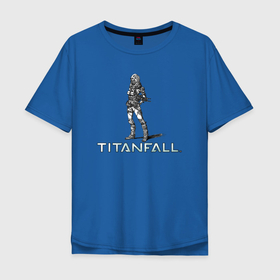 Мужская футболка хлопок Oversize с принтом TITANFALL PENCIL ART (титанфолл) в Курске, 100% хлопок | свободный крой, круглый ворот, “спинка” длиннее передней части | fall | titan | titanfall | робот | титан | титанфол