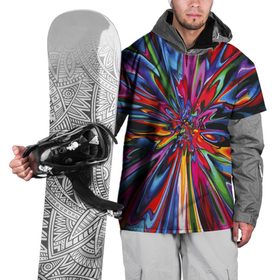 Накидка на куртку 3D с принтом Color pattern   Impressionism , 100% полиэстер |  | color | imressionism | pattern | vanguard | авангард | импрессионизм | узор | цвет