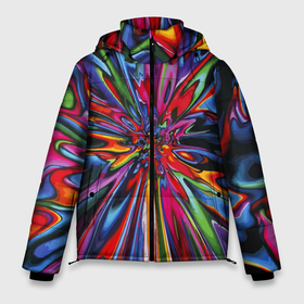 Мужская зимняя куртка 3D с принтом Color pattern   Impressionism в Тюмени, верх — 100% полиэстер; подкладка — 100% полиэстер; утеплитель — 100% полиэстер | длина ниже бедра, свободный силуэт Оверсайз. Есть воротник-стойка, отстегивающийся капюшон и ветрозащитная планка. 

Боковые карманы с листочкой на кнопках и внутренний карман на молнии. | Тематика изображения на принте: color | imressionism | pattern | vanguard | авангард | импрессионизм | узор | цвет