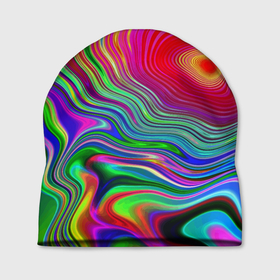 Шапка 3D с принтом Expressive pattern   Neon в Тюмени, 100% полиэстер | универсальный размер, печать по всей поверхности изделия | color | expressive | fashion | neon | pattern | vanguard | авангард | мода | неон | узор | цвет | экспрессия