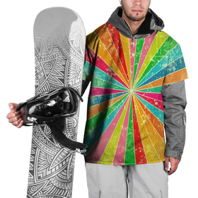 Накидка на куртку 3D с принтом Геометрический паттерн   Retro в Курске, 100% полиэстер |  | color | geometric | retro | геометрия | паттерн | ретро | узор | цвет