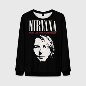 Мужской свитшот 3D с принтом NIRVANA (Kurt Cobain) , 100% полиэстер с мягким внутренним слоем | круглый вырез горловины, мягкая резинка на манжетах и поясе, свободная посадка по фигуре | anarchy | courtney love | kurt cobain | music | nirvana | punks not dead | rock music | анархия | гаражный рок | гитара | гранж | кортни лав | курт кобейн | металл | нирвана | панк рок | рок музыка | рок н ролл | рокер | трэш метал