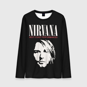 Мужской лонгслив 3D с принтом NIRVANA (Kurt Cobain) в Курске, 100% полиэстер | длинные рукава, круглый вырез горловины, полуприлегающий силуэт | Тематика изображения на принте: anarchy | courtney love | kurt cobain | music | nirvana | punks not dead | rock music | анархия | гаражный рок | гитара | гранж | кортни лав | курт кобейн | металл | нирвана | панк рок | рок музыка | рок н ролл | рокер | трэш метал