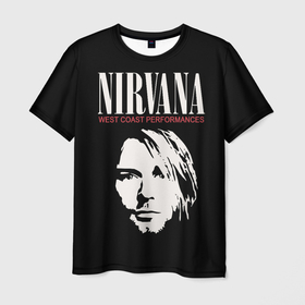 Мужская футболка 3D с принтом NIRVANA (Kurt Cobain) в Новосибирске, 100% полиэфир | прямой крой, круглый вырез горловины, длина до линии бедер | anarchy | courtney love | kurt cobain | music | nirvana | punks not dead | rock music | анархия | гаражный рок | гитара | гранж | кортни лав | курт кобейн | металл | нирвана | панк рок | рок музыка | рок н ролл | рокер | трэш метал