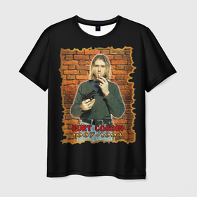 Мужская футболка 3D с принтом Kurt Cobain (1967   1994) в Тюмени, 100% полиэфир | прямой крой, круглый вырез горловины, длина до линии бедер | anarchy | courtney love | kurt cobain | music | nirvana | punks not dead | rock music | анархия | гаражный рок | гитара | гранж | кортни лав | курт кобейн | металл | нирвана | панк рок | рок музыка | рок н ролл | рокер | трэш метал