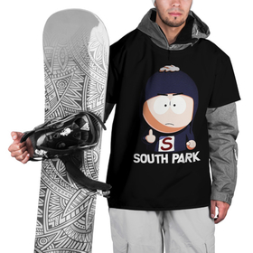 Накидка на куртку 3D с принтом South Park   мультфильм Южный парк , 100% полиэстер |  | south park | мультфильм | саус парк | сауспарк | сериал | южный парк