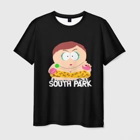 Мужская футболка 3D с принтом Южный парк   гламурный Эрик , 100% полиэфир | прямой крой, круглый вырез горловины, длина до линии бедер | eric | south park | мультфильм | саус парк | сауспарк | сериал | эрик | южный парк