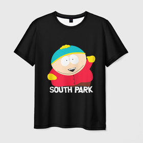 Мужская футболка 3D с принтом Южный парк   Эрик (Eric) в Белгороде, 100% полиэфир | прямой крой, круглый вырез горловины, длина до линии бедер | eric | south park | мультфильм | саус парк | сауспарк | сериал | эрик | южный парк
