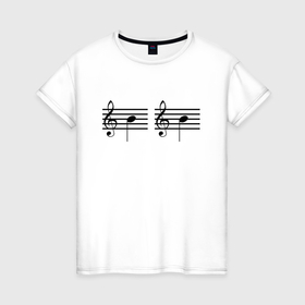 Женская футболка хлопок с принтом Си Си Черная в Новосибирске, 100% хлопок | прямой крой, круглый вырез горловины, длина до линии бедер, слегка спущенное плечо | грудь | музыка | музыкант | музыканты | нота | ноты | сиси