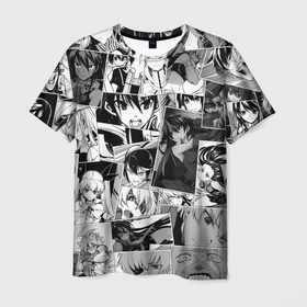 Мужская футболка 3D с принтом Убийца Акамэ pattern в Петрозаводске, 100% полиэфир | прямой крой, круглый вырез горловины, длина до линии бедер | akame | akame ga kill | anime | leone | mine | tatsumi | акамэ | аниме | анимэ | леоне | майн | тацуми