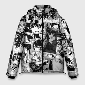 Мужская зимняя куртка 3D с принтом Убийца Акамэ pattern в Тюмени, верх — 100% полиэстер; подкладка — 100% полиэстер; утеплитель — 100% полиэстер | длина ниже бедра, свободный силуэт Оверсайз. Есть воротник-стойка, отстегивающийся капюшон и ветрозащитная планка. 

Боковые карманы с листочкой на кнопках и внутренний карман на молнии. | akame | akame ga kill | anime | leone | mine | tatsumi | акамэ | аниме | анимэ | леоне | майн | тацуми
