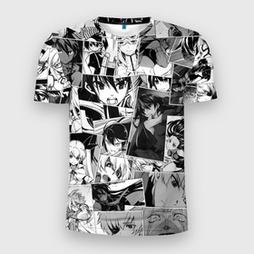Мужская футболка 3D Slim с принтом Убийца Акамэ pattern , 100% полиэстер с улучшенными характеристиками | приталенный силуэт, круглая горловина, широкие плечи, сужается к линии бедра | akame | akame ga kill | anime | leone | mine | tatsumi | акамэ | аниме | анимэ | леоне | майн | тацуми