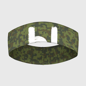 Повязка на голову 3D с принтом Буква Ы в Курске,  |  | армия | буква | камуфляж | милитари | хаки