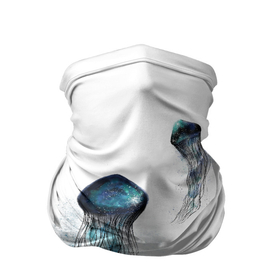 Бандана-труба 3D с принтом Космические медузы в Тюмени, 100% полиэстер, ткань с особыми свойствами — Activecool | плотность 150‒180 г/м2; хорошо тянется, но сохраняет форму | акварель | вселенная | животное | космос | медуза