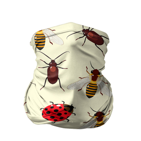 Бандана-труба 3D с принтом НАСЕКОМЫЕ БОЖЬИ КОРОВКИ ЖУКИ МУРАВЬИ ПЧЕЛЫ в Кировске, 100% полиэстер, ткань с особыми свойствами — Activecool | плотность 150‒180 г/м2; хорошо тянется, но сохраняет форму | ant bee | beetle | insect | ladybug | божья коровка | жук | муравей пчела | насекомое