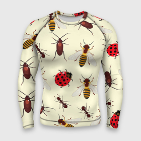 Мужской рашгард 3D с принтом НАСЕКОМЫЕ БОЖЬИ КОРОВКИ ЖУКИ МУРАВЬИ ПЧЕЛЫ в Санкт-Петербурге,  |  | ant bee | beetle | insect | ladybug | божья коровка | жук | муравей пчела | насекомое