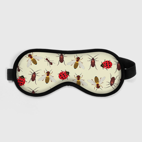 Маска для сна 3D с принтом НАСЕКОМЫЕ БОЖЬИ КОРОВКИ ЖУКИ МУРАВЬИ ПЧЕЛЫ в Тюмени, внешний слой — 100% полиэфир, внутренний слой — 100% хлопок, между ними — поролон |  | ant bee | beetle | insect | ladybug | божья коровка | жук | муравей пчела | насекомое
