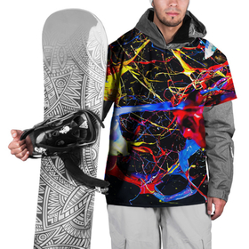 Накидка на куртку 3D с принтом Импрессионизм   Vanguard neon pattern в Новосибирске, 100% полиэстер |  | color | fashion | imressionism | neon | paint | pattern | vanguard | авангард | импрессионизм | краска | мода | неон | узор | цвет