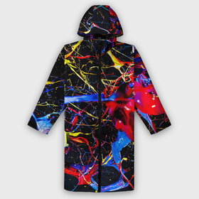 Дождевик унисекс 3D с принтом Импрессионизм  Vanguard neon pattern в городе Новоалтайск,  |  | color | fashion | imressionism | neon | paint | pattern | vanguard | авангард | импрессионизм | краска | мода | неон | узор | цвет