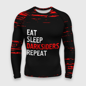 Мужской рашгард 3D с принтом Eat Sleep Darksiders Repeat  Краска в Кировске,  |  | darksiders | eat sleep darksiders repeat | logo | paint | брызги | дарксайдс | игра | игры | краска | лого | логотип | символ