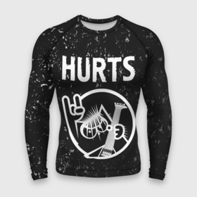 Мужской рашгард 3D с принтом Hurts  КОТ  Потертости ,  |  | band | hurts | metal | rock | гранж | группа | кот | рок