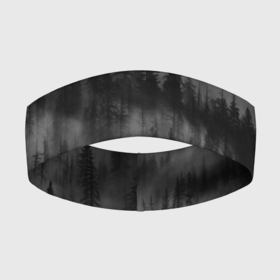 Повязка на голову 3D с принтом Туманный лес  природа в Санкт-Петербурге,  |  | forest | деревья | дым | лес | мрачный лес | природа | туман | туманный лес