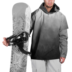 Накидка на куртку 3D с принтом Темный лес   туман в Тюмени, 100% полиэстер |  | Тематика изображения на принте: forest | деревья | дым | лес | мрачный лес | природа | туман | туманный лес