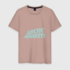 Мужская футболка хлопок с принтом Надпись Arctic Monkeys в Петрозаводске, 100% хлопок | прямой крой, круглый вырез горловины, длина до линии бедер, слегка спущенное плечо. | Тематика изображения на принте: arctic monkeys | i wanna be yours | группа | музыка | рок