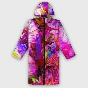 Дождевик унисекс 3D с принтом Красочный цветочный паттерн  Floral pattern в городе Новоалтайск,  |  | fashion | flowers | pattern | petal | лепесток | мода | узор | цветы