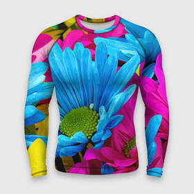 Мужской рашгард 3D с принтом Ромашки  Pattern в Петрозаводске,  |  | chamomile | color | flower | petal | лепесток | ромашка | цвет | цветок
