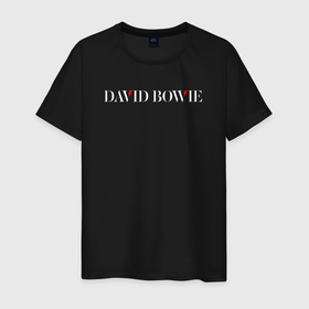 Мужская футболка хлопок с принтом david bowie rock в Новосибирске, 100% хлопок | прямой крой, круглый вырез горловины, длина до линии бедер, слегка спущенное плечо. | bowie | david | david bowie | david bowie music | david bowie official video | david bowie songs | rock