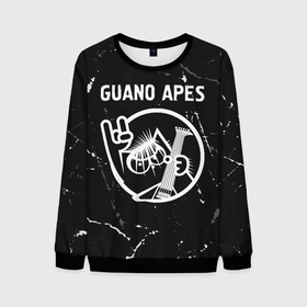 Мужской свитшот 3D с принтом Guano Apes | КОТ | Потертости в Тюмени, 100% полиэстер с мягким внутренним слоем | круглый вырез горловины, мягкая резинка на манжетах и поясе, свободная посадка по фигуре | apes | band | guano | guano apes | metal | rock | гранж | группа | гуано | кот | рок | эйпс