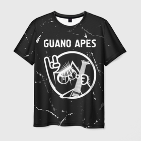 Мужская футболка 3D с принтом Guano Apes | КОТ | Потертости , 100% полиэфир | прямой крой, круглый вырез горловины, длина до линии бедер | apes | band | guano | guano apes | metal | rock | гранж | группа | гуано | кот | рок | эйпс