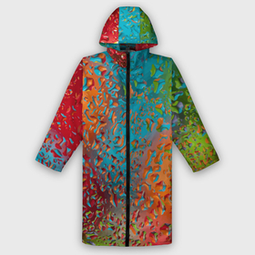 Дождевик унисекс 3D с принтом Капли на стекле  Vanguard pattern в городе Новоалтайск,  |  | color | drop | fashion | pattern | vanguard | авангард | капля | мода | паттерн | цвет
